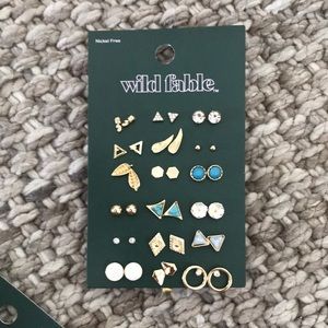 Wild Fable 18 Pairs of studs earrings